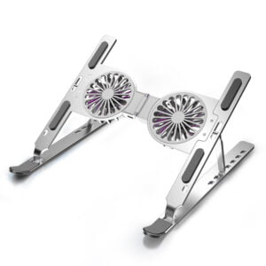 GaraStand 2 in 1 Laptop Aluminum Foldable Laptop Stand With Cooling Fan