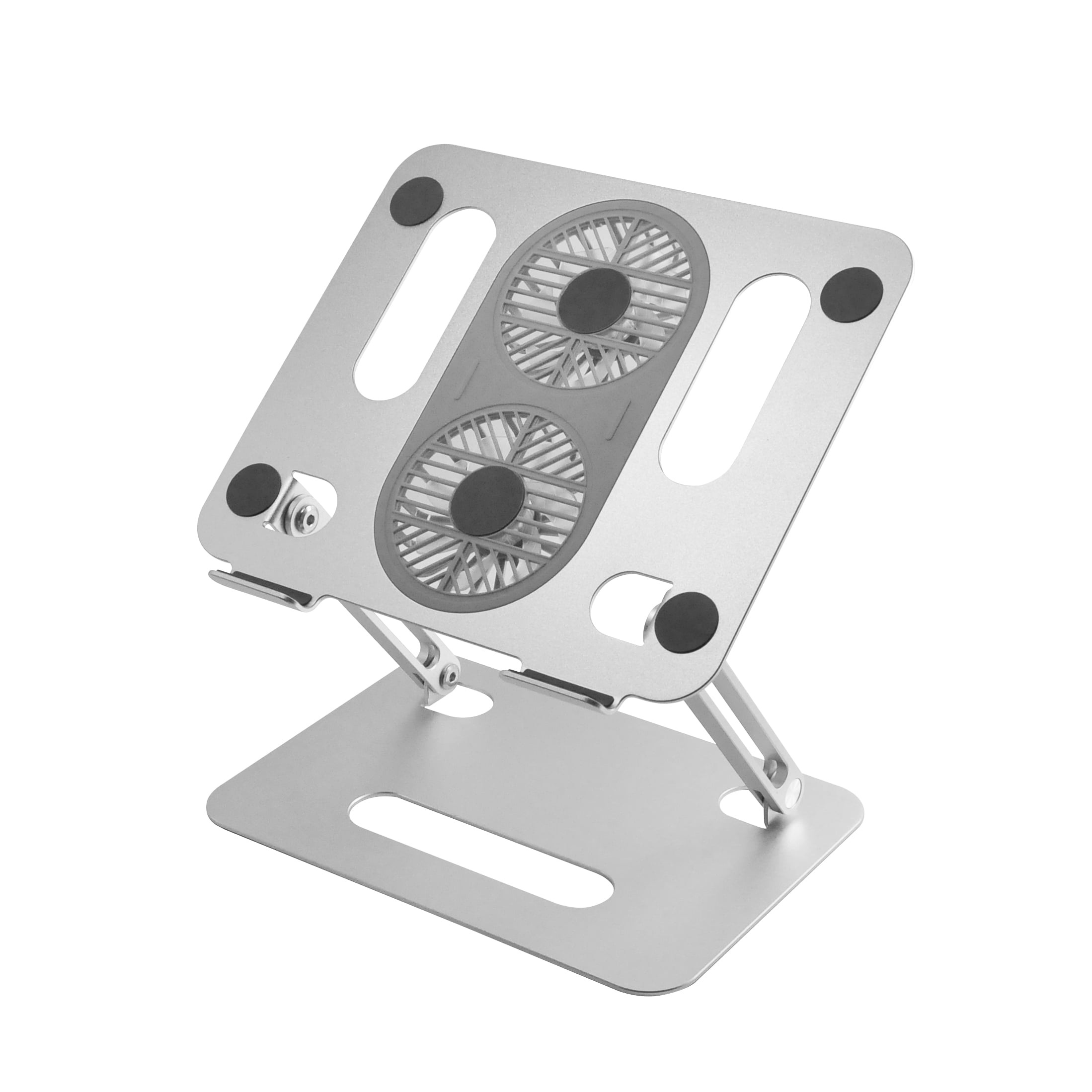 GaraStand 2 in 1 Aluminum Alloy Adjustable Laptop Stand With Cooling Fan (P43F) - Image 2