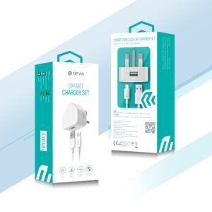 1 Port USB Charger + Micro USB Cable (5V 2.1A)