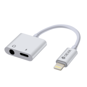 2 in 1 Lightning to 3.5mm to Type-C Adapter Converter with Charging
