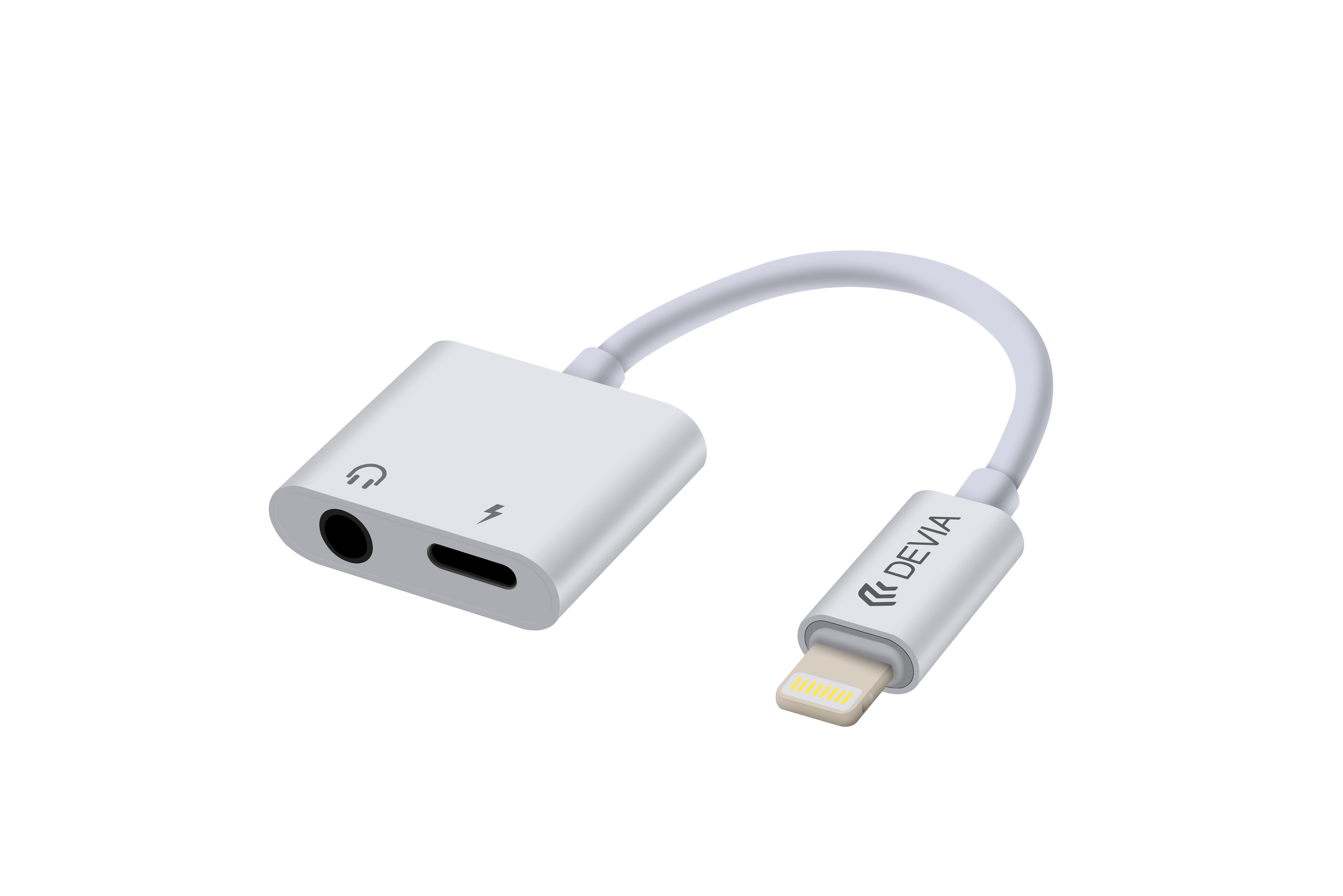 2 in 1 Lightning to 3.5mm to Type-C Adapter Converter with Charging