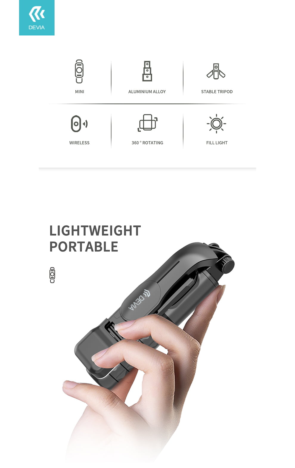 Tripod Stand Multi-Function Selfie Stick With Fill In Light - Image 13