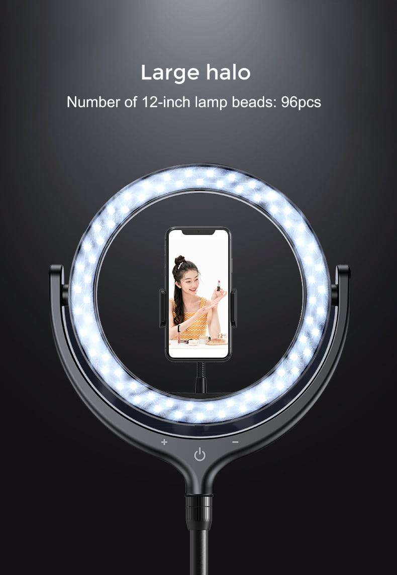 12 Inches Live Streaming Stand With LED Ring Light 1.7M - Image 4