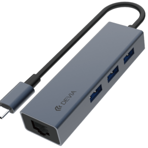 4 in 1 Hub Type-C to RJ45-USB 3.1 Adapter for Laptop