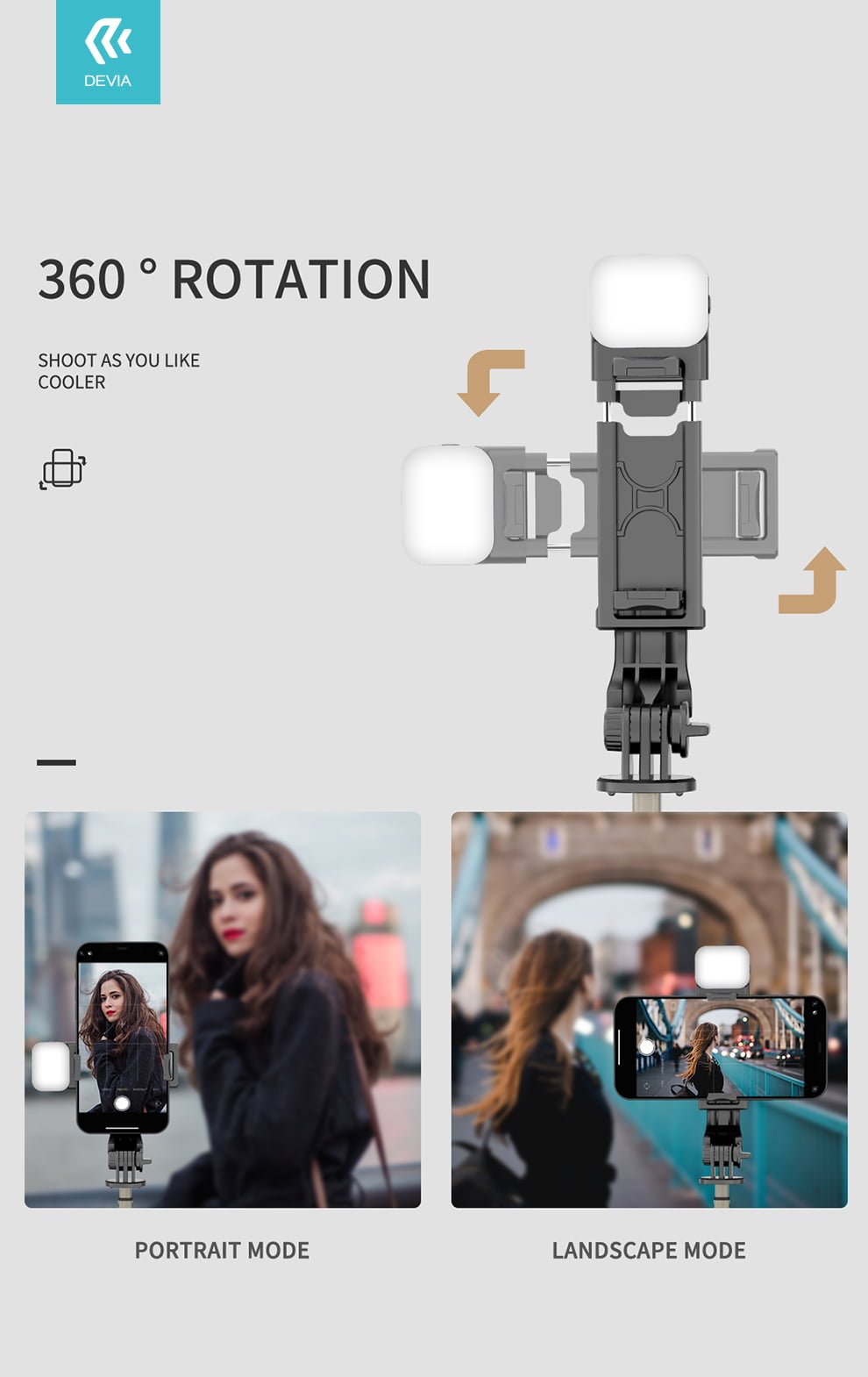 Tripod Stand Multi-Function Selfie Stick With Fill In Light - Image 9