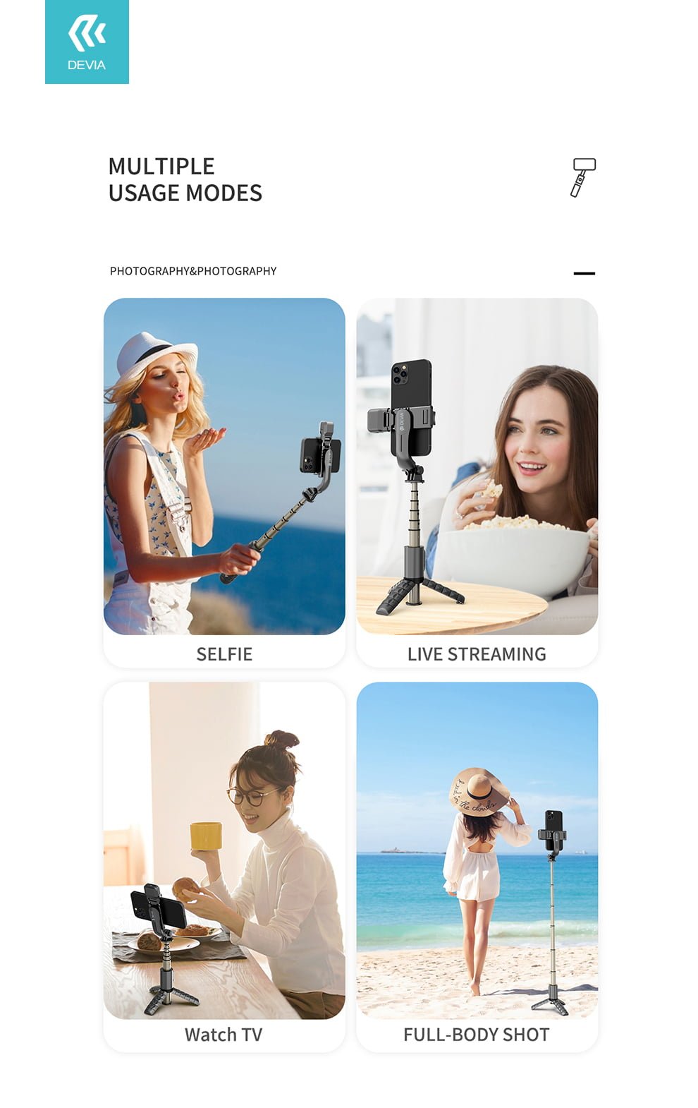 Tripod Stand Multi-Function Selfie Stick With Fill In Light - Image 10