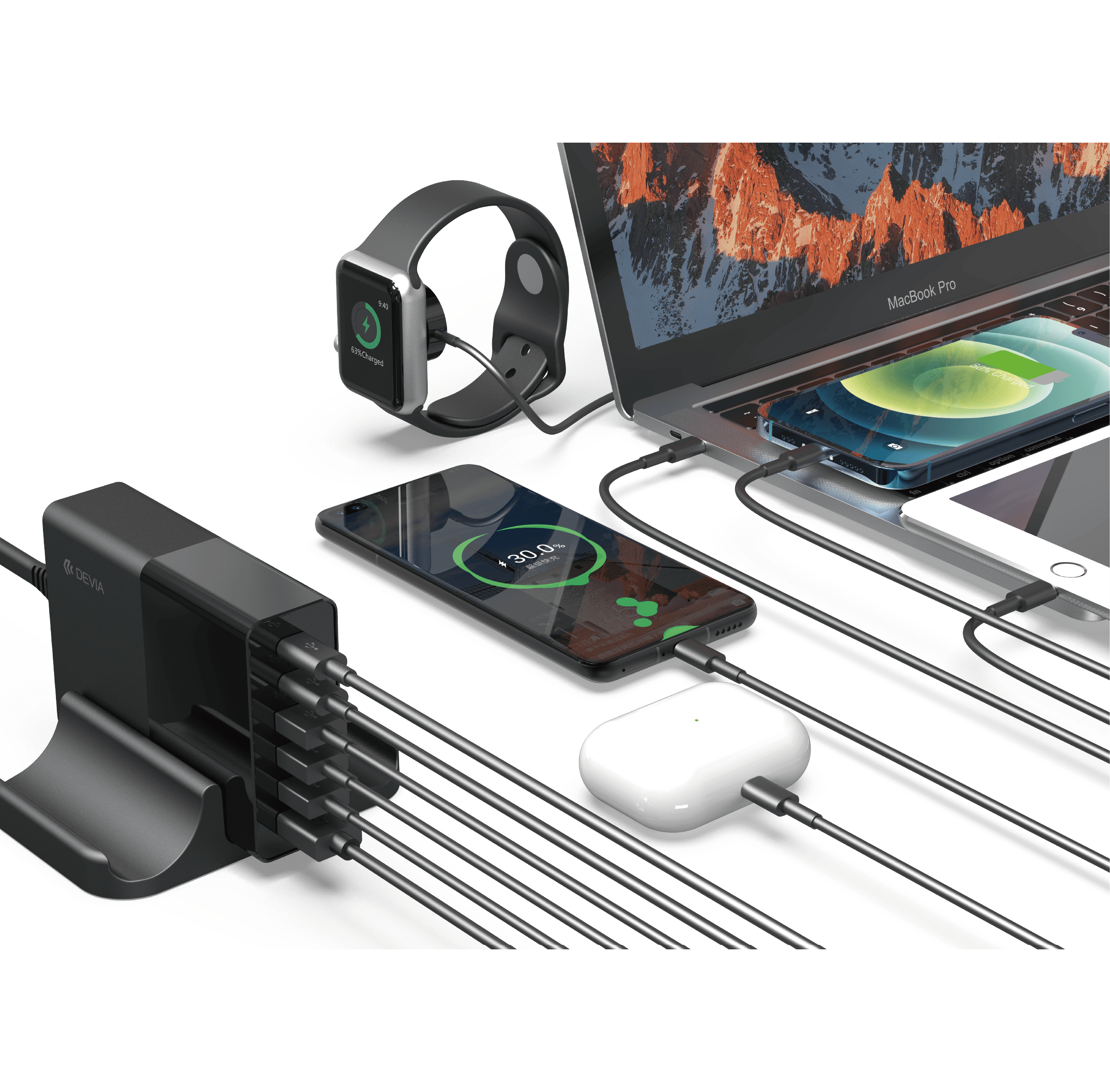 80W-Multi-Port Desktop-Charger