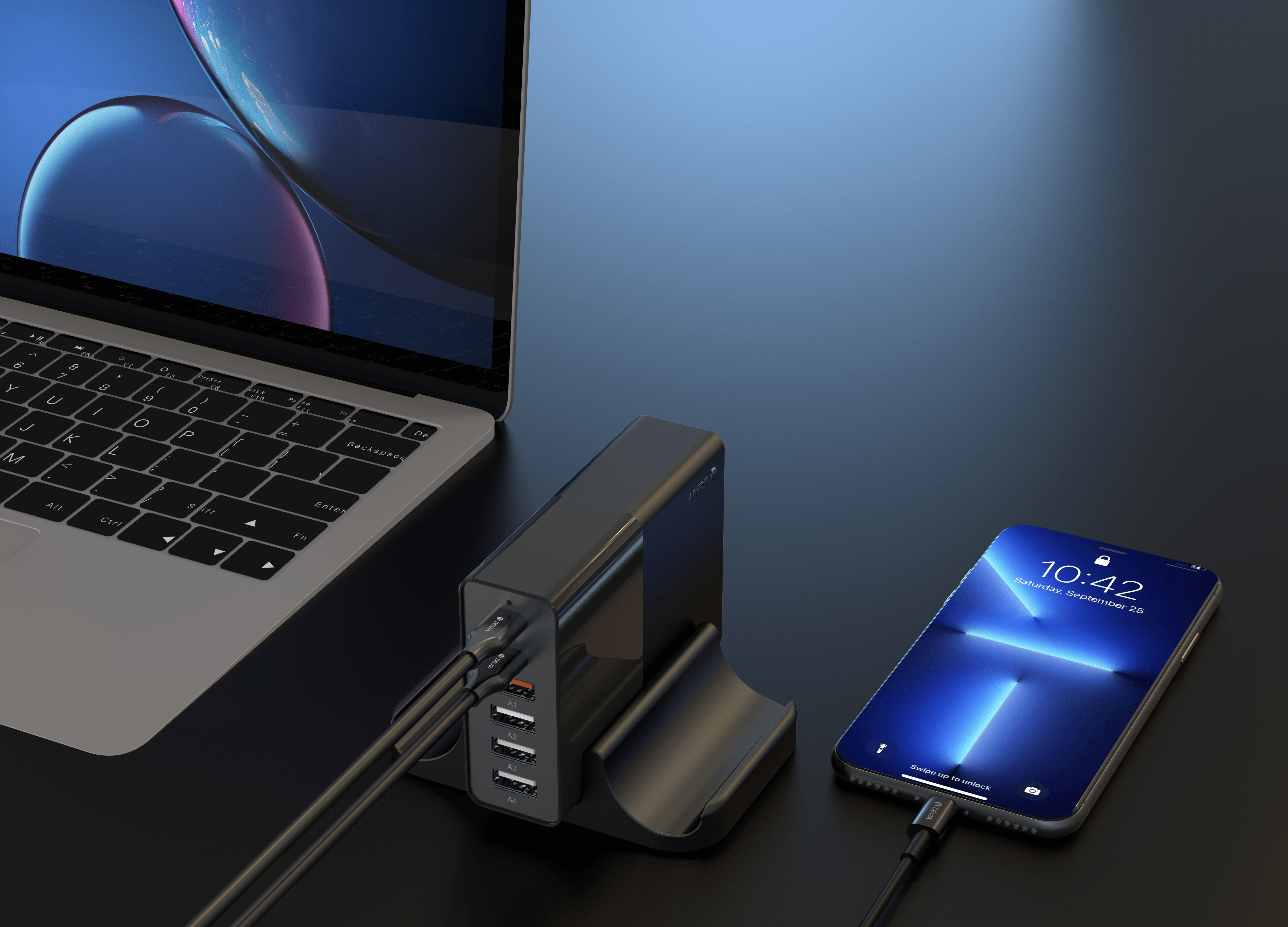 80W Multi-Port Desktop Charger3