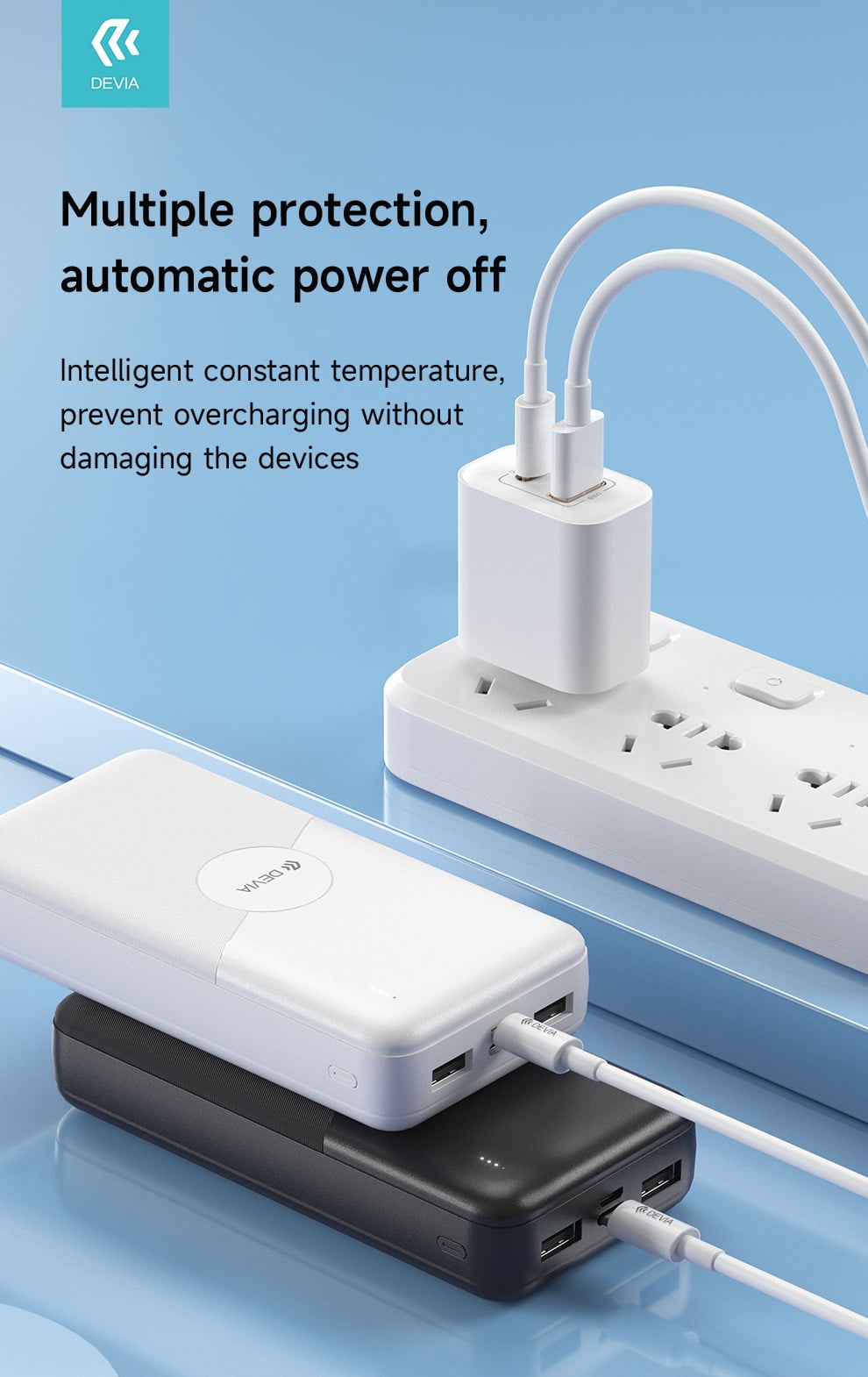 Fast Charge 20000mAh Power Bank - Devia Guardian2