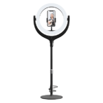 12 Inches Live Streaming Stand With LED Ring Light 1.7M