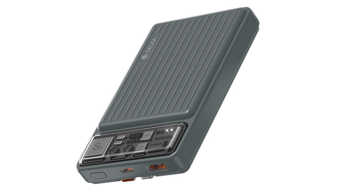 10000mAh 22.5W Power Bank With Dual Cables