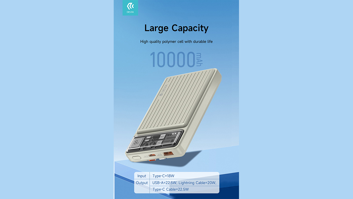 10000mAh 22.5W Power Bank With Dual Cables - Image 6